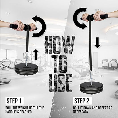 Yes4All Wrist and Forearm Blaster - Wrist Roller 1-inch Standard 2-inch Olympic