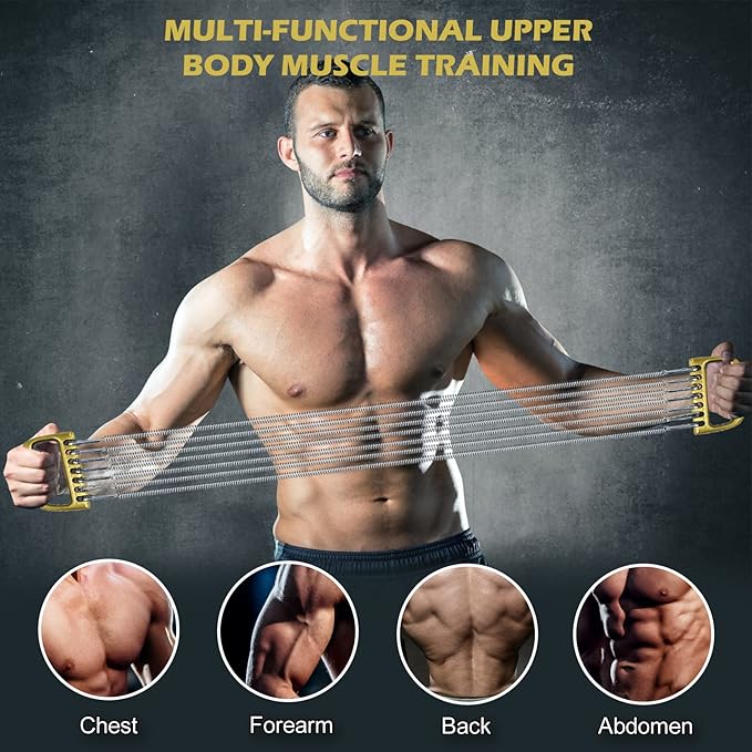 Detachable for Man Chest Expander Training Muscles Strengthen 7 Spring
