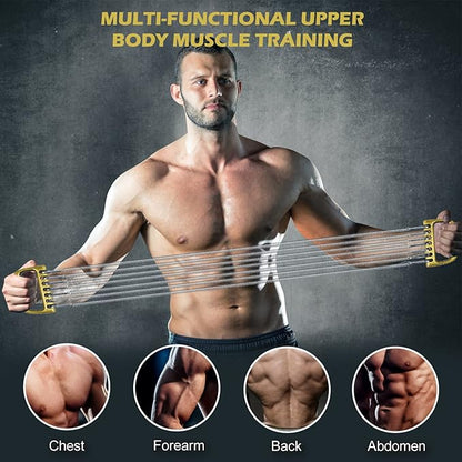 Detachable for Man Chest Expander Training Muscles Strengthen 7 Spring