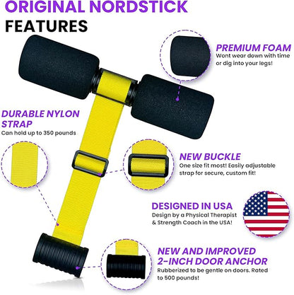 NordStick Nordic Hamstring Curl Strap - Original Nord 5 Second