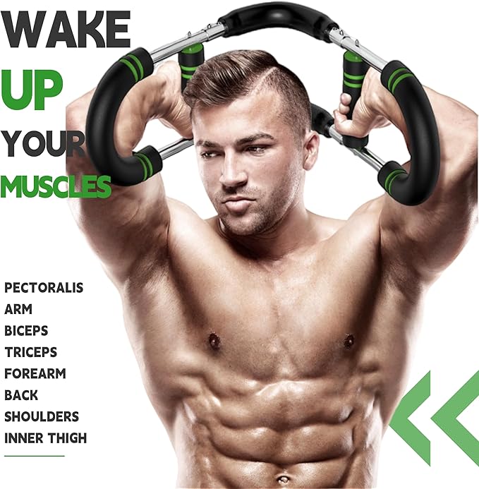 U-Shape Twister Arm Exerciser. Adjustable Chest Expander. Biceps