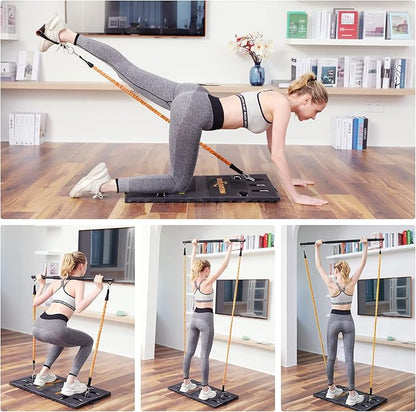 BODY RHYTHM Portable Home Gym Workout Equipment - 150 lbs
