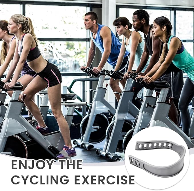 Exercise Bike Pedal Straps, Heavy Duty Adjustable Length Universal Pedal Strap Fits Most Bike Pedals Exercise Bike Bicycle Cycle for Home or Gym
