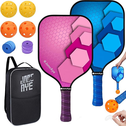JoncAye Pickleball-Paddles-Set of 4 or 2 Rackets