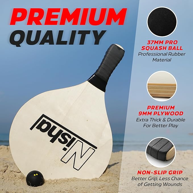 Nisha - Paddle Ball Set 2 Pro 2 Smash