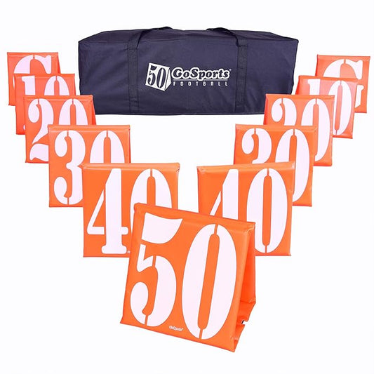 GoSports Football Field Yard Line Markers - Set 11, High