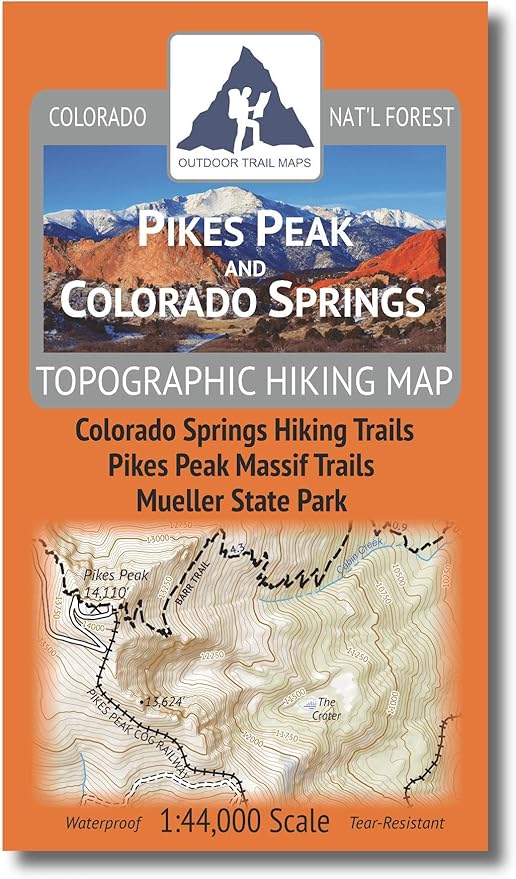 Outdoor Trail Maps Pikes Peak and Colorado Springs (2020)