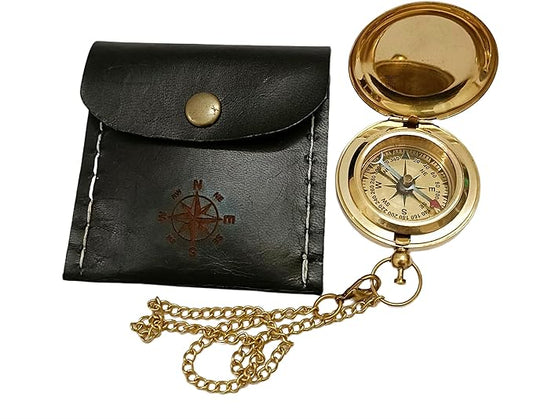 Antique Brass Compass Hiking