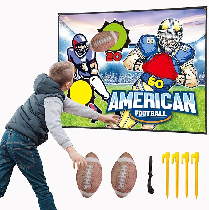 Football Toss Target Games for Ages 8-12 2 Soft