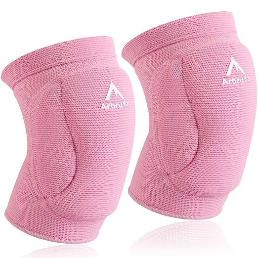 Volleyball Knee Pads for Girl Women, Knee Protector for Knee & Pain Relief. Calf Braces, Splints & Supports. Best Wide Knee supporter compression sleeve for Running Nurse Pregnant Pregnancy House Cleaner , Worker , Weight lifting , Dancer (Small)