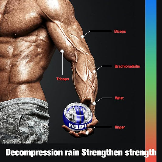 Wrist Trainer Ball Auto-Start Wrist Strengthener Gyroscopic Forearm