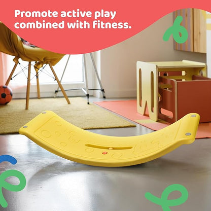 Dazmers Balance Board - Wobbler Balancing Board for Kids - Balance Board Toddler - Rocker Practice Balance - Trainer Board Toy for Toddler and Teens - Physical Exercise for All Ages