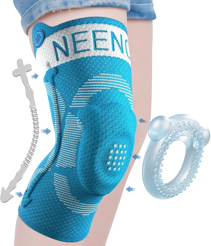 NEENCA kids Knee Brace for Knee Pain, HX037-US-Blue-XL