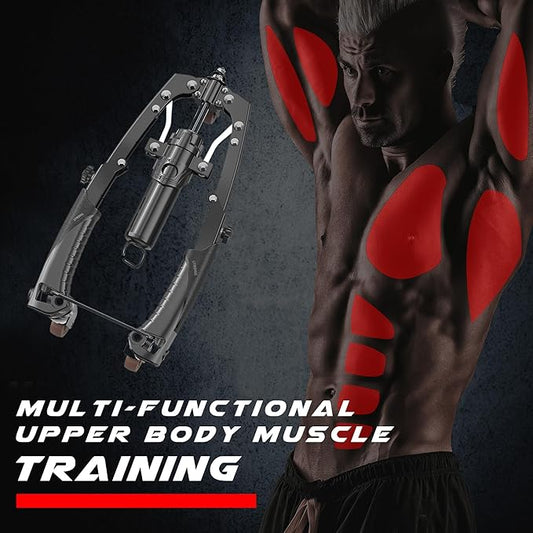 Arm Exercise Equipment Chest Workout - Hydraulic Power 10 Gears 22-440lbs,Chest Exerciser