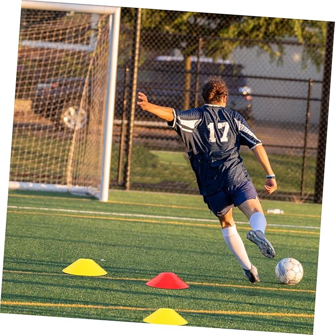 12Pcs Soccer Training Cones Football Marking Discs Flexible