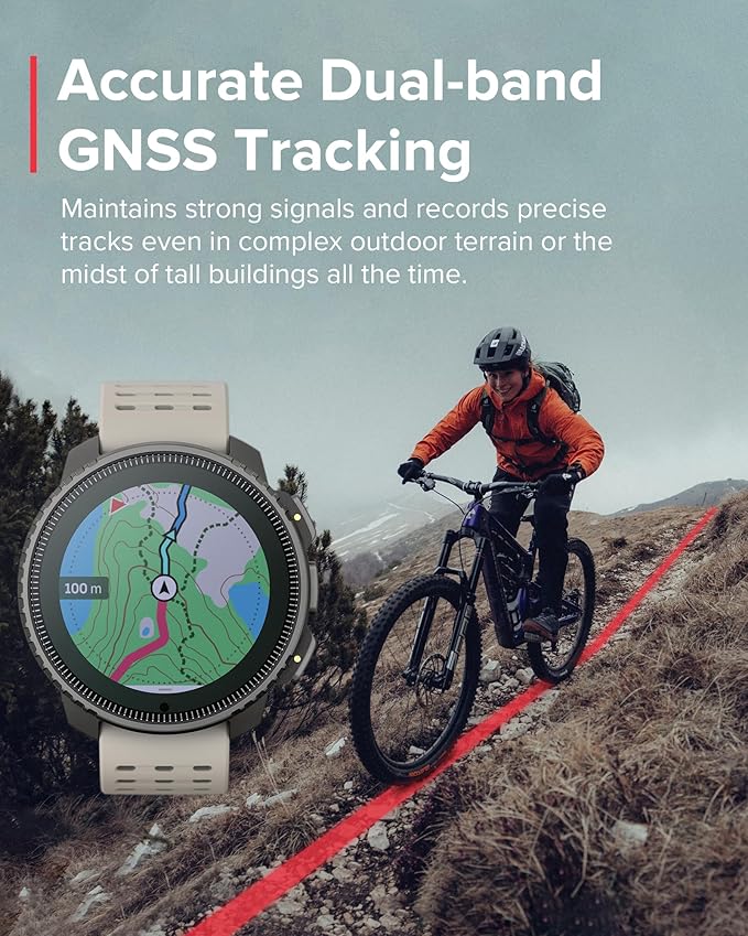 SUUNTO Vertical GPS Sports Watch, Premium Multisports Watch w/1.4 inch Touchscreen & 95+ Training Workout Analysis, Heart Rate & Sleep Tracking, 60-Day Battery Life, Dual-GNSS, Free Offline Maps, Sand