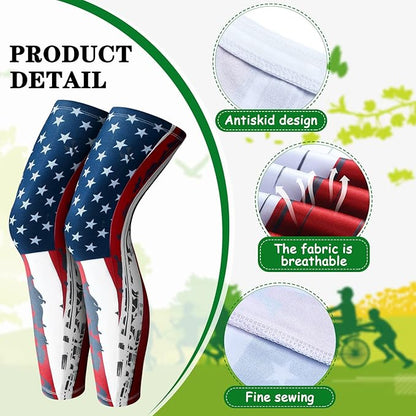 Skylety Compression Leg Sleeve Full Length Leg Sleeves Sports Cycling for Men Women, Running, Basketball