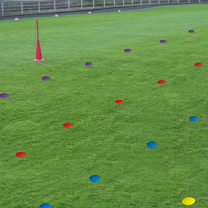 Spot Markers,9 Inch Anti-Slip Agility Spots Markers,10 Pcs