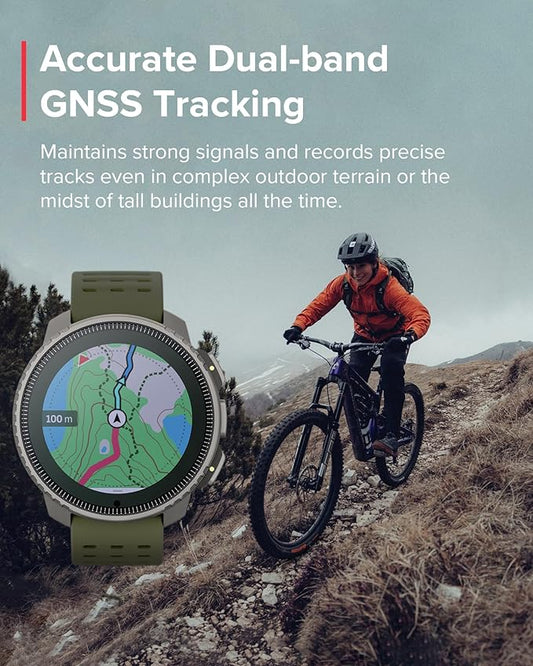 SUUNTO Vertical Solar GPS Watch, Premium Multisport Watch w/60-Day Battery Life, 1.4 inch Large Touchscreen, Heart Rate & Sleep Tracking, Dual-GNSS Navigation, Free Global Offline Map, Ti Forest