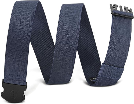 WHIPPY Mens Elastic Stretch Belt Unisex Adventure Web Belt for Women Men with Non-Metal Buckle Adjustable Belts