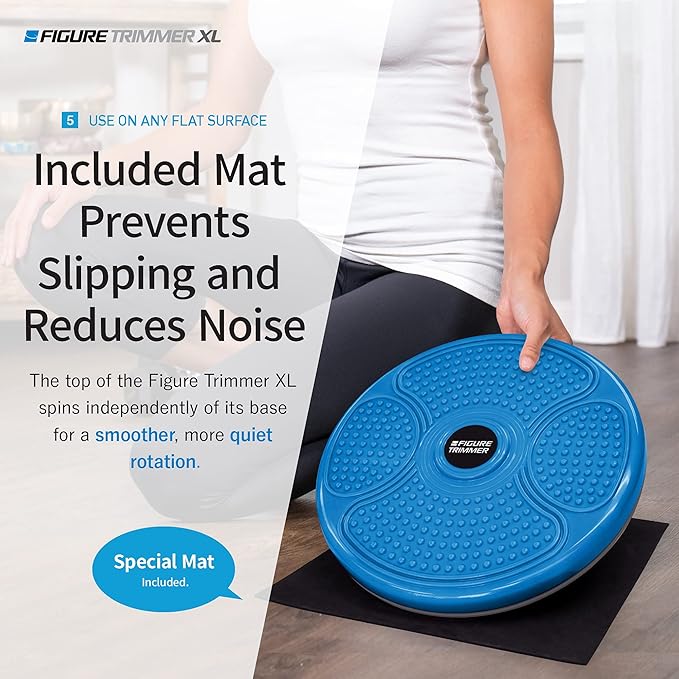 Core Abs Twister Board - 12-inch Waist Sculptor 8 Magnets