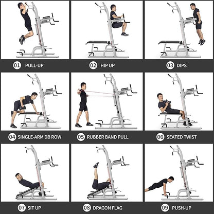 leikefitness Multifunction Power Tower Exercise Equipment