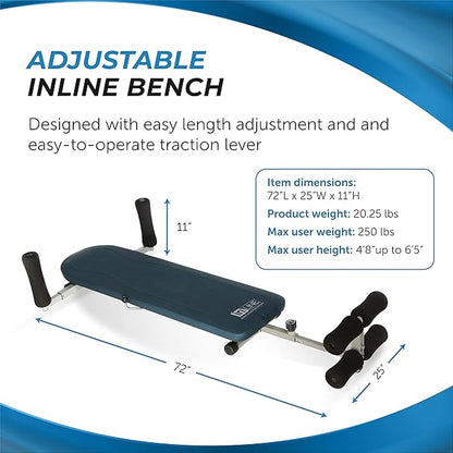 Stamina InLine Back Stretch Bench Upper and Lower 250 lbs