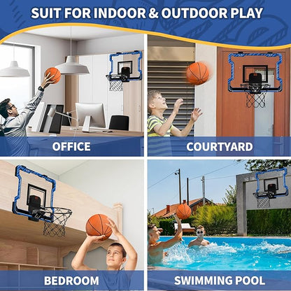 Mini Basketball Hoop Indoor with Scoreboard 3 Balls
