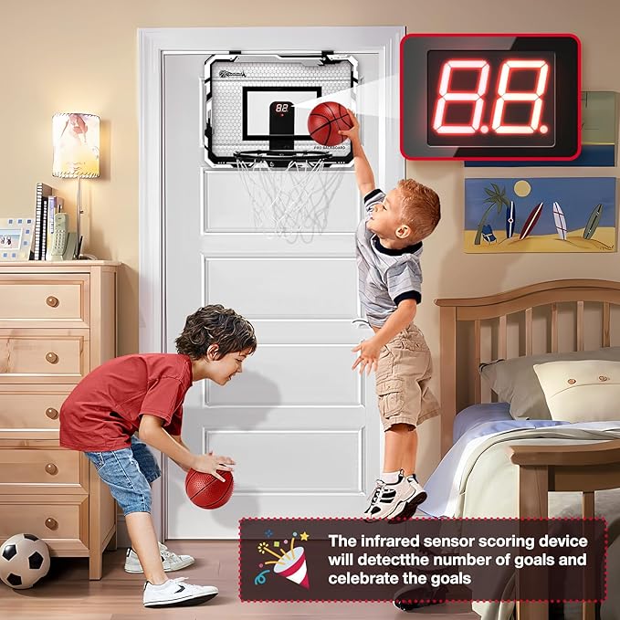 Hommtina Basketball Hoop Indoor Mini Basketball Hoop 3 Balls,