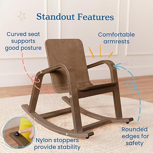 ECR4Kids Bentwood Rocking Chair