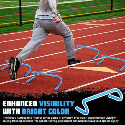 5 Pcs Speed Agility Training Hurdles Detachable Durable