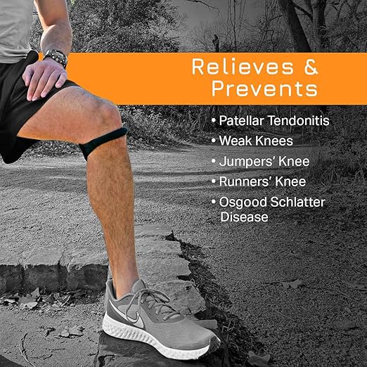 Cho-Pat Original Knee Strap, Patella Support for Runner’s Knee, Jumper’s Knee, Osgood Schlatter’s, and Chondromalacia, Tan, Large