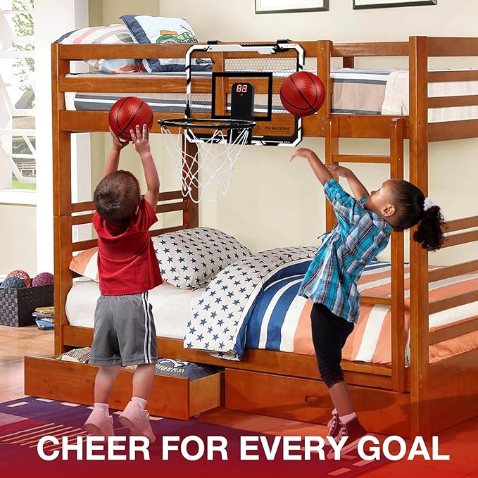 Hommtina Basketball Hoop Indoor Mini Basketball Hoop 3 Balls,