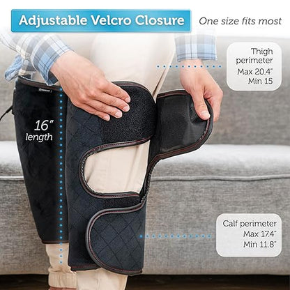 COMFIER Knee Massager,Vibration Knee Heating Pad for Knee Pain Relief,Knee Warmer with 2 Heat Levels,Auto Shut-Off Heat Pads,Multiple Settings