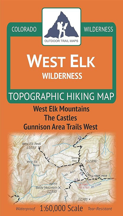 West Elk Wilderness - Colorado Topographic Hiking Map (2019)