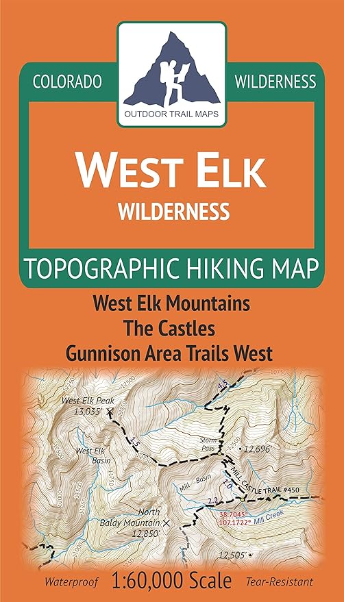 West Elk Wilderness - Colorado Topographic Hiking Map (2019)