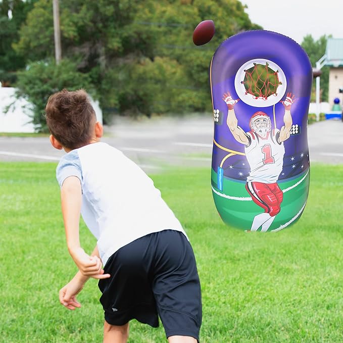 Inflatable Quarterback Football Target Toss Party Game