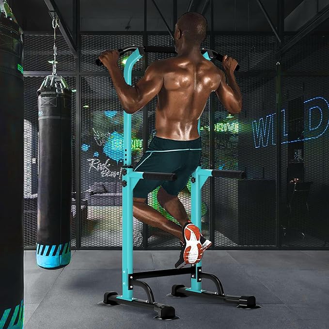DlandHome Power Tower Dip Station Pull Up Bar