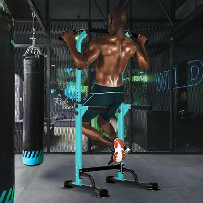DlandHome Power Tower Dip Station Pull Up Bar