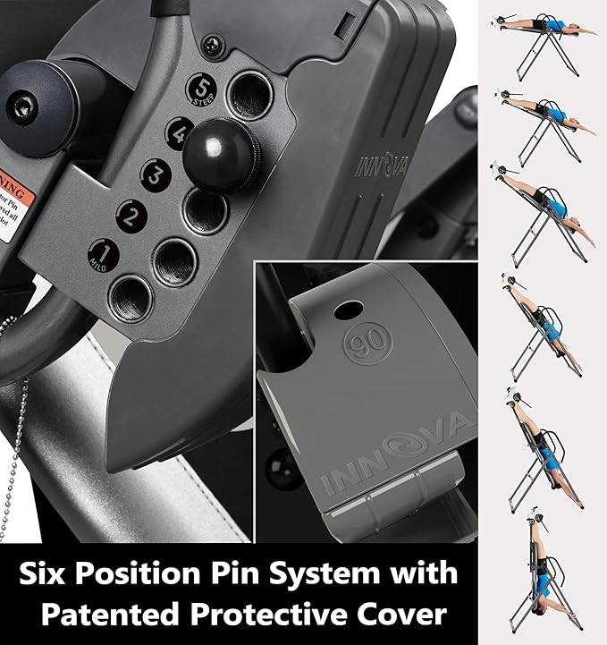 Innova Inversion Table with Adjustable Headrest 300 lb