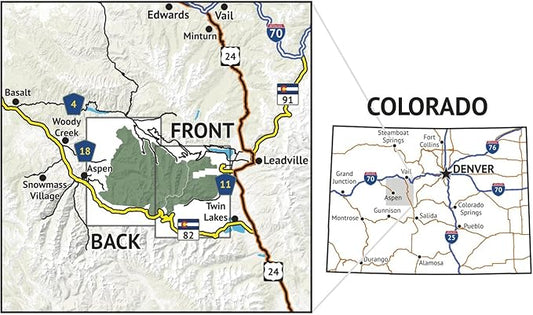 Outdoor Trail Maps LLC Hunter-Fryingpan/Mount Massive Wilderness - (2018)