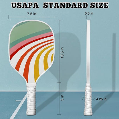 DULCE DOM Pickleball Paddles 2/4 with 4 Pickleball