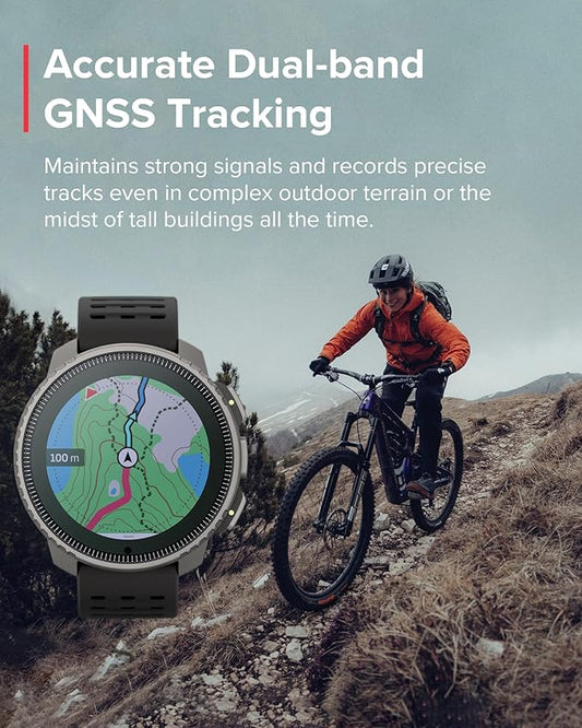 SUUNTO Vertical Titanium Solar GPS Adventure Watch, Dual-Band GNSS, Offline Maps, Solar Charging, 95+ Sports Modes, Training Metrics & Recovery Insights