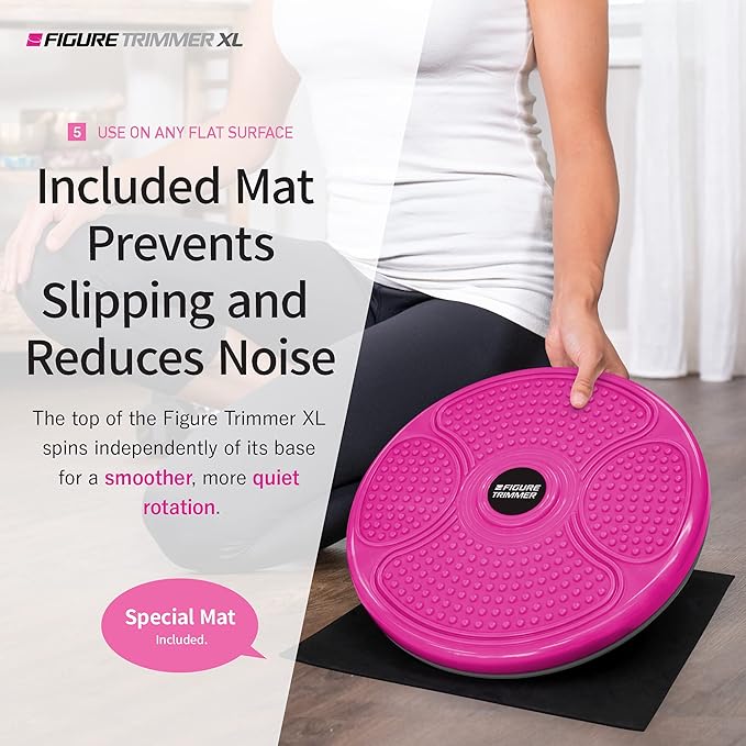 Core Abs Twister Board - 12-inch Waist Sculptor 8 Magnets