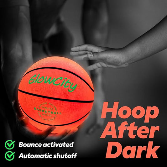 GlowCity Glow in The Dark Basketball for Teen 8 Years