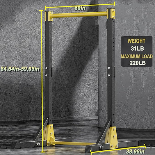 Power Tower Dip Station 59-84in Adjustable