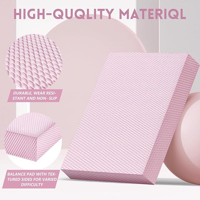 Balance Foam Pad, Balance Pads for Physical Therapy, Non-Slip Exercise Balance Board for Balance Workouts, Knee & Ankle Exercise, Core Balance and Strength Stability Training