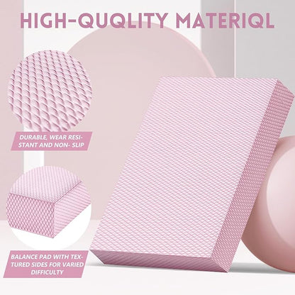 Balance Foam Pad, Balance Pads for Physical Therapy, Non-Slip Exercise Balance Board for Balance Workouts, Knee & Ankle Exercise, Core Balance and Strength Stability Training