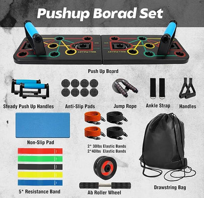 Wavar Portable Home Gym System: Large Compact Push