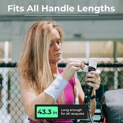 ADV Dry Tennis Overgrip Tape - 3, 12, 30, 60 Pack - FeltTac Tennis Racket Grip Tape - Ultra Absorbent Tennis Grip Tape - Comfort Tennis Racket Grips - Tennis Grips Overgrip